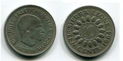 Монета 10 центов 1964 год