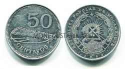 Монета 50 сентаво 1980 год Мозамбик