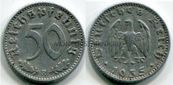 Монета 50 пфеннигов 1935 года. Германия