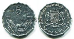 Монета 5 сенти 1976 год Сомали