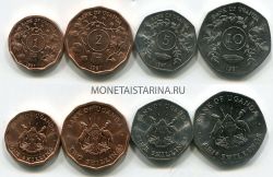 Набор из 4-х монет 1987 года. Уганда
