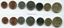 Набор из 7-ми монет 1983-1992 года. Замбия