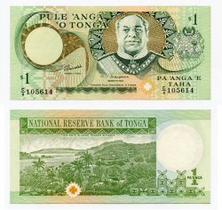 Банкнота 1 паанга 1995 год Тонга