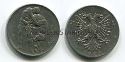 Монета 1/2 лек 1926 год Албания