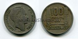 Монета 100 франков1952 год Алжир