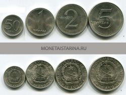 Набор из 4-х монет 1975 года Ангола