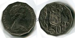 Монета 50 центов 1984 года Австралия