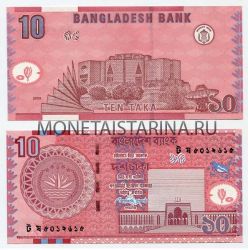 Банкнота 10 така 2010 года Бангладеш