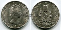 Монета серебряная 1 крона 1964 года Бермуды
