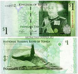 Банкнота 1 паанга 2008 года. Тонга
