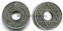 Монета 1/10 пенни 1936 год Британская Западная Африка