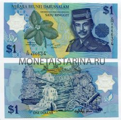 Банкнота 1 доллар 1996 года Бруней