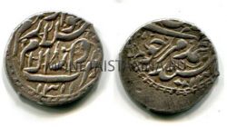 Монета серебряная таньга 1893 года.Бухарское ханство под протекторатом России