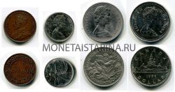 Набор из 4-х монет 1918-1986 гг. Канада