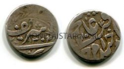 Монета серебряная таньга 1890-е годы.Хивинское ханство (Хорезм) под протекторатом России
