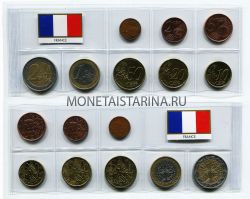 Набор монет евро. Франция