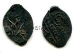 Монета серебряная денга.Царь Иван III Васильевич (Великий)