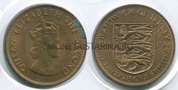 Монета 1/12 шиллинга 1966 год Джерси