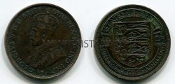 Монета 1/12 шиллинга 1923 года Джерси