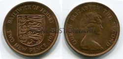 Монета 2 фунта 1980 год Джерси