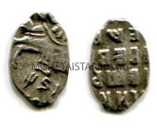 Монета серебряная копейка 1716 года. Петр I