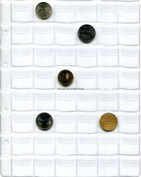 Лист с клапанами для 48 монет М48 (формат Оптима)
