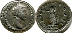 Монета серебряная денарий Марка Аврелия (161-180 гг.)