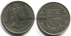 Монета 1 рупия 1978 год Маврикий