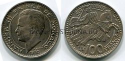 Монета 100 франков 1950 года Монако