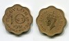 Монета 10 центов 1951 года Цейлон (Шри-Ланка)
