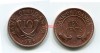 Монета 10 центов 1968 года Республика Уганда