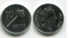 Монета 10 центов 1999 года Республика Фиджи