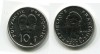 Монета 10 франков 2004 года Французская Полинезия