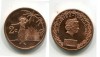 Монета 2 цента 2012 года Остров Токелау Новая Зеландия