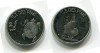 Монета 2 франка 2014 года Остров Пинс Черепаший Новая Каледония