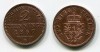 Монета 2 пфеннига 1867 года. Пруссия (Германия)