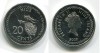 Монета 20 центов 2009 года Остров Ниуэ