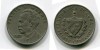 Монета 20 сентаво 1962 года Республика Куба