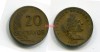 Монета 20 сентаво 1965 года Республика Перу