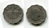 Монета 3 пенса 1958 года Республика Гана