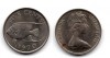 Монета 5 центов 1970 года Бермудские острова Великобритания