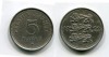 Монета 5 марок 1922 года Эстонская Республика