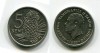 Монета 5 сене 1987 года Самоа Островное Государство