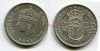 Монета серебряная 1\2 кроны 1942 года Южная Родезия