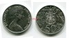 Монета серебряная 50 центов 1966 года Австралия
