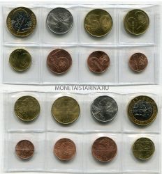 Набор из 8 монет 2009 года (1,2,5,10,20,50 коп., 1,2 руб.). Республика Беларусь
