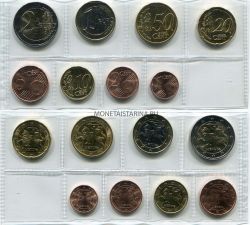 Набор монет евро 2015 года. Литва