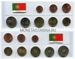 Набор монет евро. Португалия