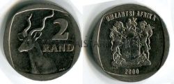 Монета 2 ранда 2000 года ЮАР