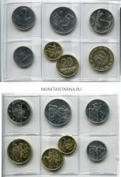 Набор из 7-ми монет 1991-2010 года. Литва